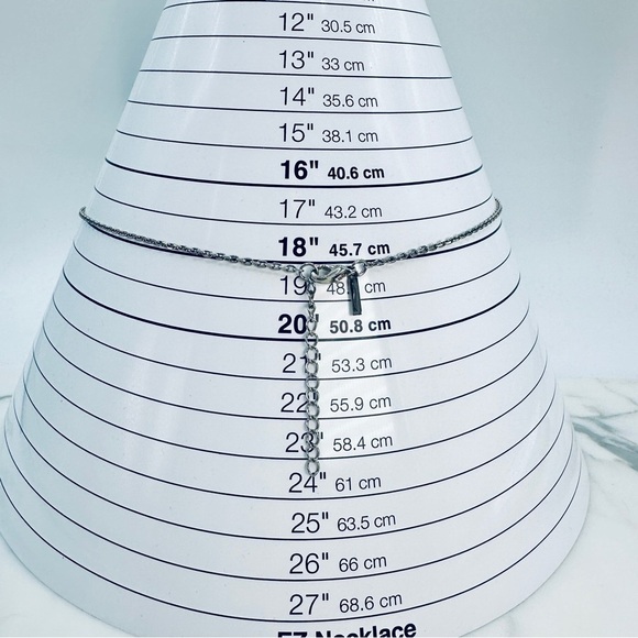 Vantel Pearls Infiniti Necklace Freshwater Pearl Dangle In Silver 18” + Signed - Picture 7 of 9